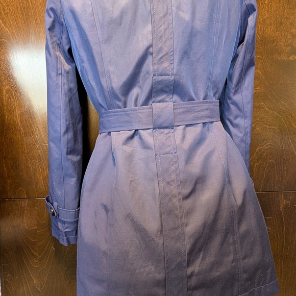 DKNY Classic Blue Trench Coat - Picture 4 of 6